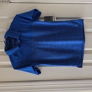 XERSION BOYS BLUE 3 BUTTON POLO SIZE MEDIUM 10/12